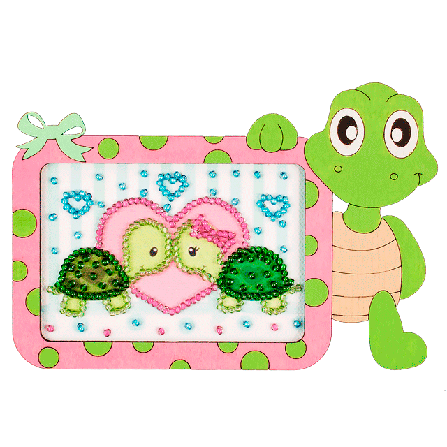 Магніт для вишивання бісером з фігурною рамкою, FLD-012