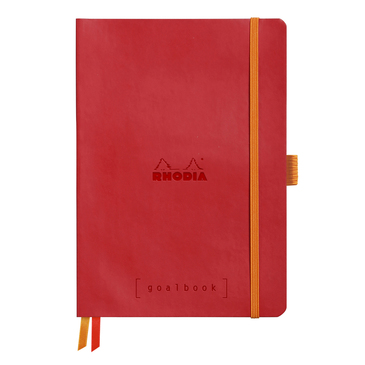 Блокнот А5 124 арк. Goalbook, в крапку, м`яка обкл., на гумці, папір сл.кістка, маковий, 117753C