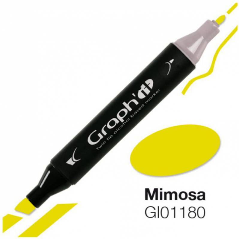 Маркер двухсторонний, Мимоза (1180), GI01180 Graph`it