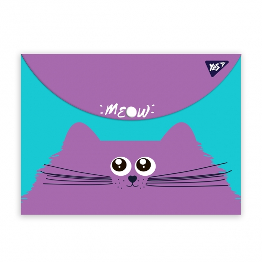 Папка-конверт на кнопке А4 "Kittycon", 491999 Yes