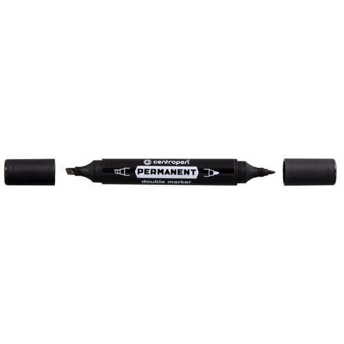 Маркер 1666 Permanent 1 мм Double, чорний CentroPen