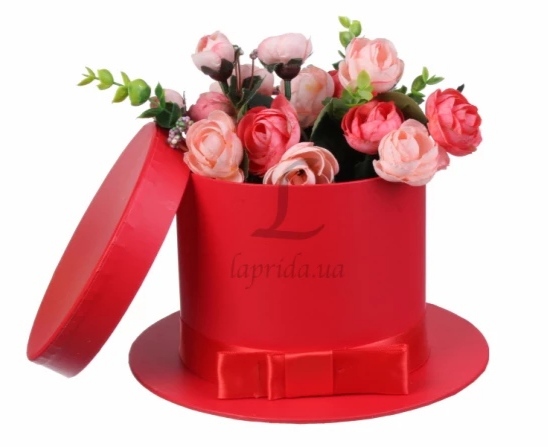 Подарочная коробка под цветы 13*15,5*22  см, W7953