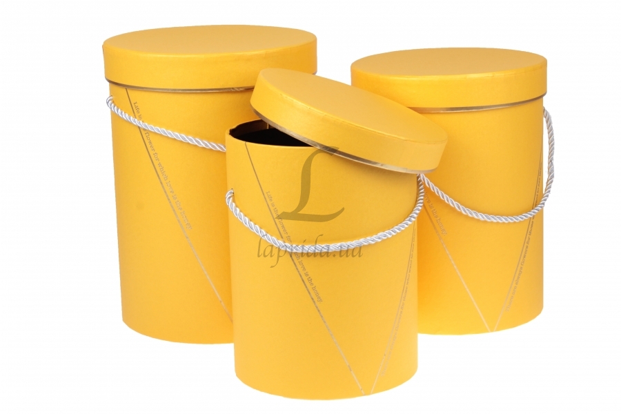 Подарочная коробка средняя круглая, W1549