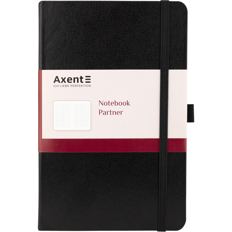 Книга записна Partner 96кл. 125*195 чорна, 8201-01-А