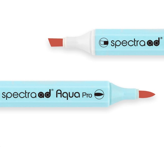 Маркер двосторонній на водній основі Spectra AD 003 Яскраво-червоний, 003-SADAQP