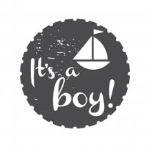 Штамп дерев`яний d=3,5 см "It`s a boy!", WE6002 ТМ "Woodies"