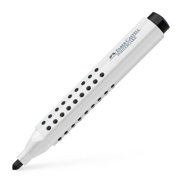 Маркер текстовый Grip черный трехгранный для доски, 158399, Faber-Castell