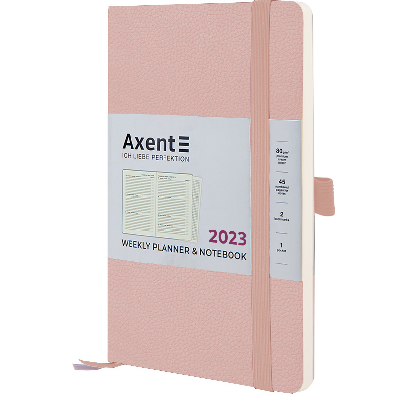 Еженедельник 2023, Partner Soft Skin, 125*195, пудровый, 8509-23-24-A