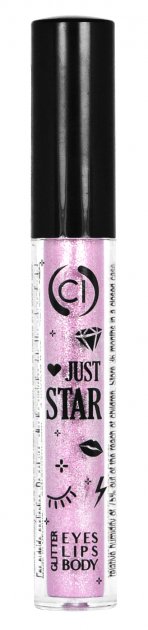 Глітер рідкий для обличчя Just Star 4ml 106 Dusty Rose, Colour Intense
