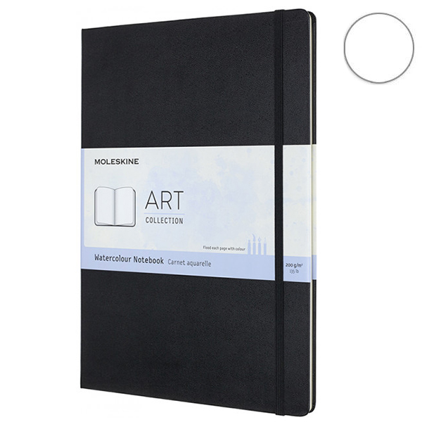 Блокнот Черный для акварели, Moleskine Art А4, ARTBF837
