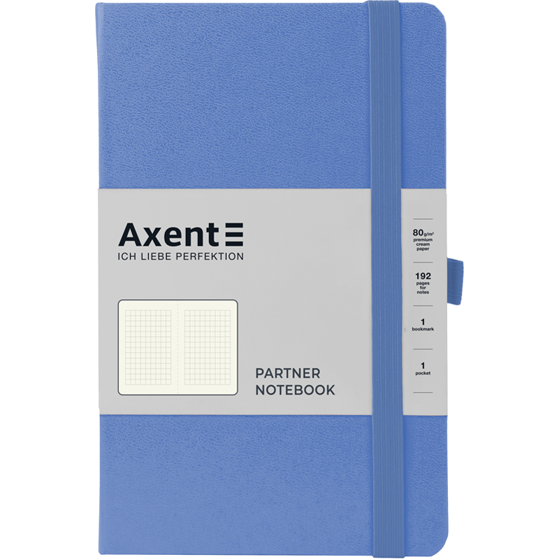 Книга записна Partner 96 арк. 125*195, кліт., волошкова, 8201-45-A