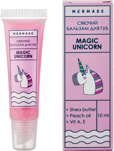 Бальзам для губ cияющий "Magic Unicorn" 10 мл, MRL0005, Mermade