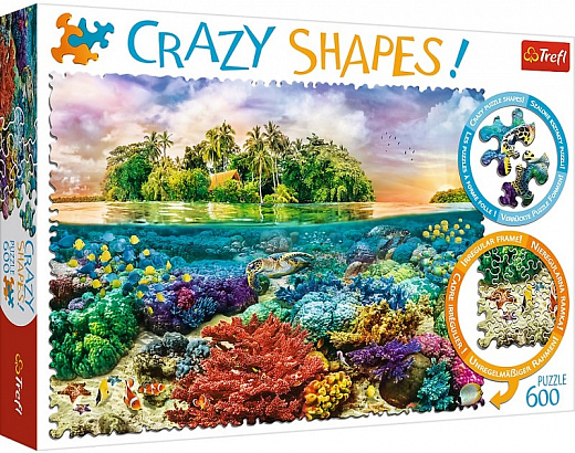 Пазл "600 Crazy Shapes" - Тропічний острів, Trefl, 11113