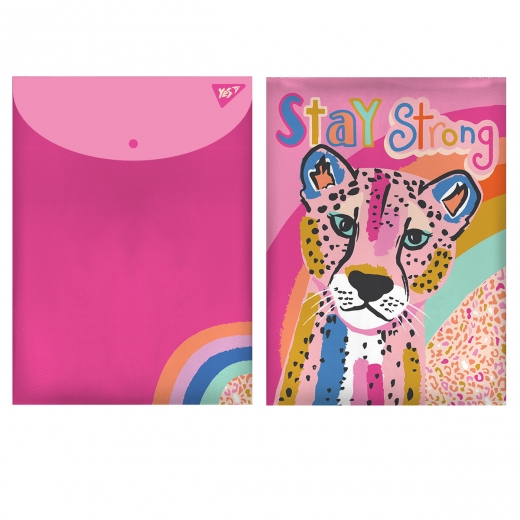 Папка-конверт на кнопке А4 "Pink Panther", 491881 Yes