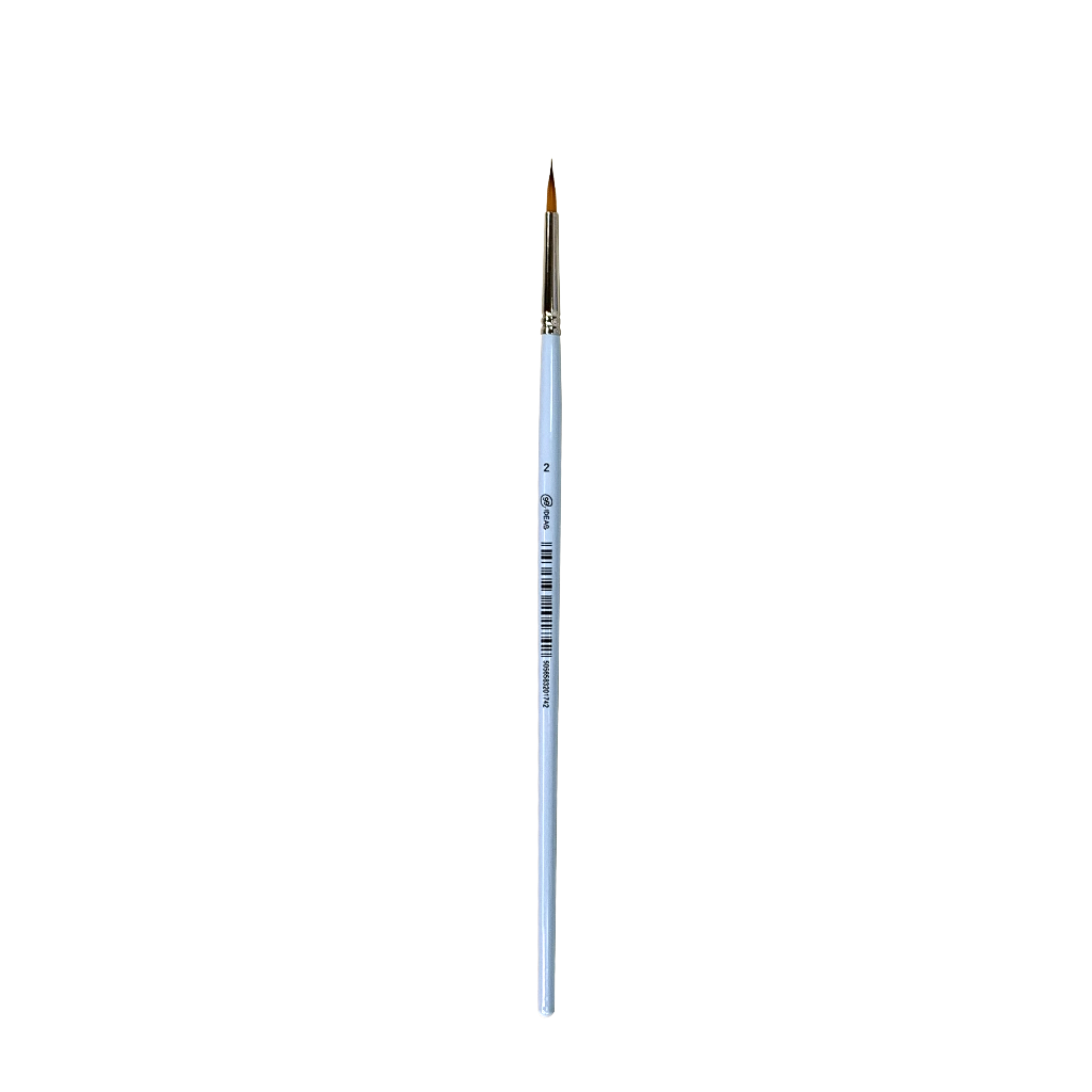Кисть Синтетика круглая широкая 6604RS №2, короткая ручка, 6604RS2, 99IDEAS