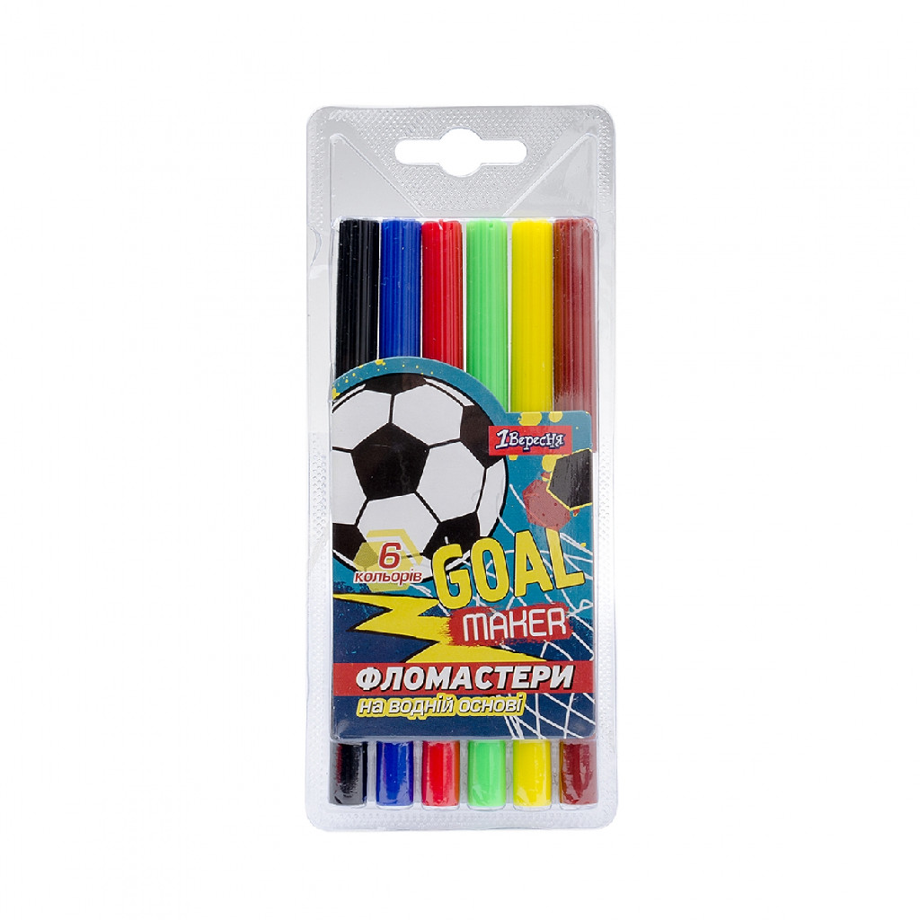 Фломастери 6 кол. "Team football", 650417
