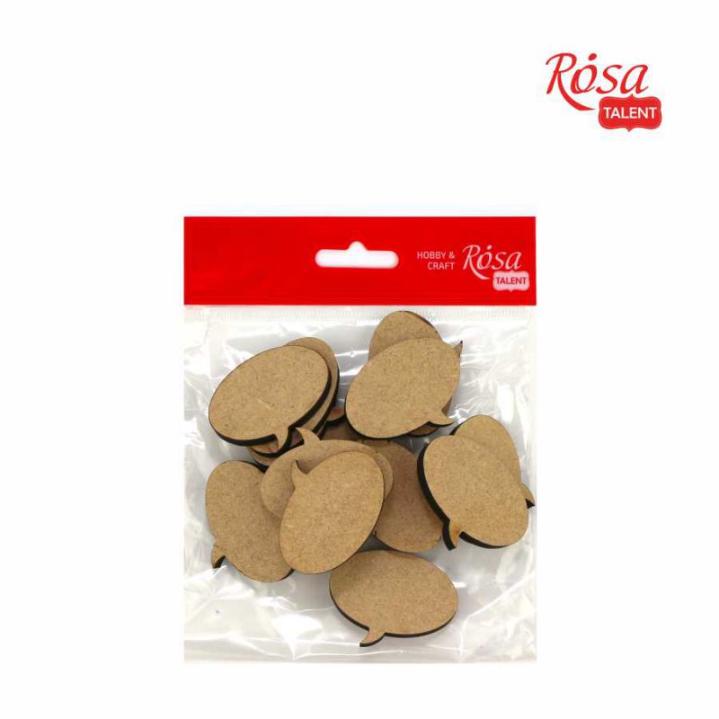 Міні-заготовка Мовна хмаринка, МДФ, 4*4 см, 1 шт, Rosa Talent (15)