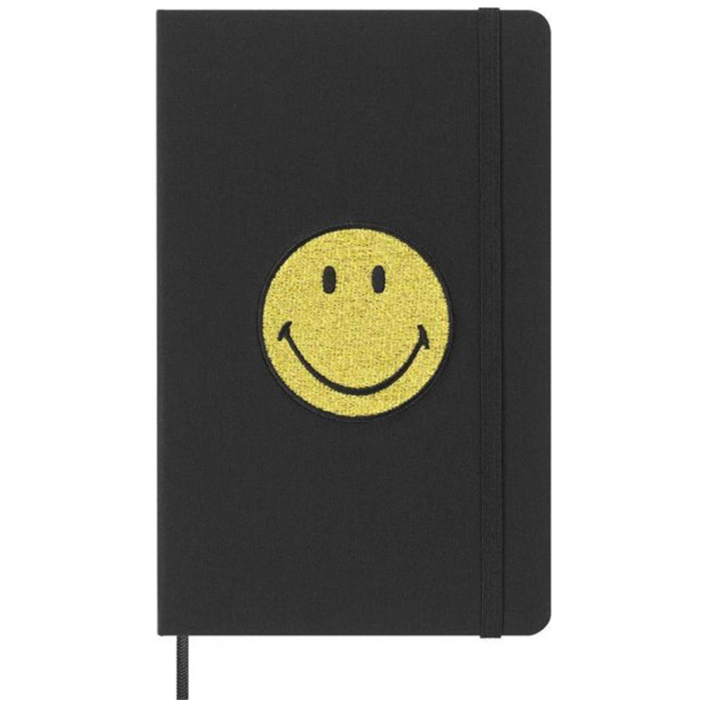 Записник Канва в подарунковому боксі середній, лінійка, Moleskine Smiley, LESMILEYNTBK