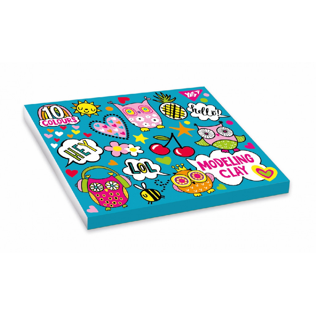 Пластилін 10 кол. "Disco Owls", 540487 Yes