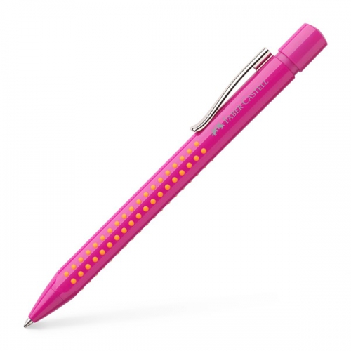 Ручка кулькова автомат. Grip 2010 М рожева, 243901 Faber-Castell***