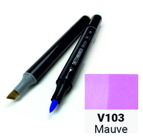 Маркер двусторонний SKETCHMARKER Brush Розово-лиловый, SMB-V103 3