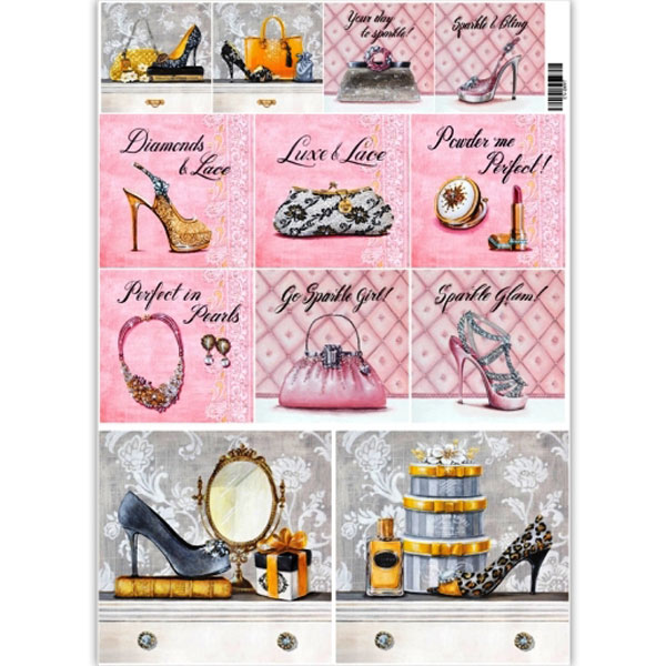 Декупажна карта 29,5*42 Дамські приладдя