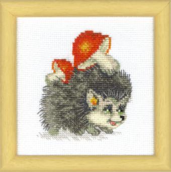 Набор для вышивания Crystal Art ВТ-018 "Хозяйственный ежик" 10*11 см, ТМ "Чаривна мыть" 1