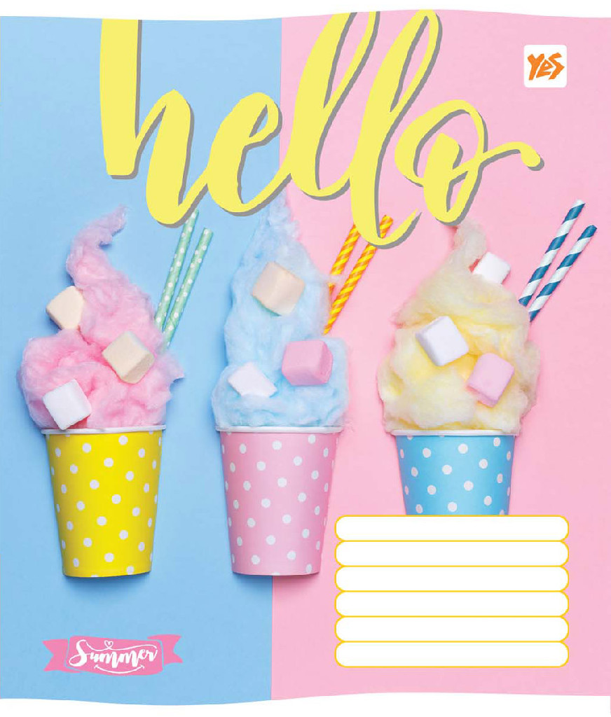 Тетрадь 96 лин. YES Hello ice-creame-18 762255 (3370)