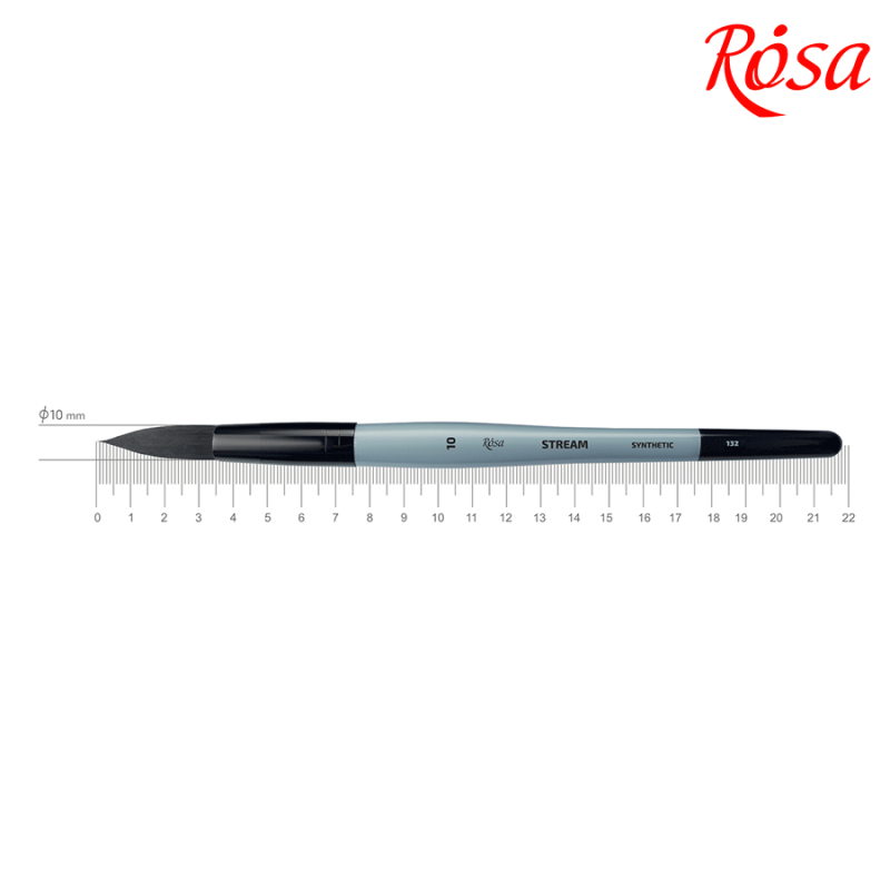 Синтетика круглая STREAM 132 №10, к.р. кисть ROSA