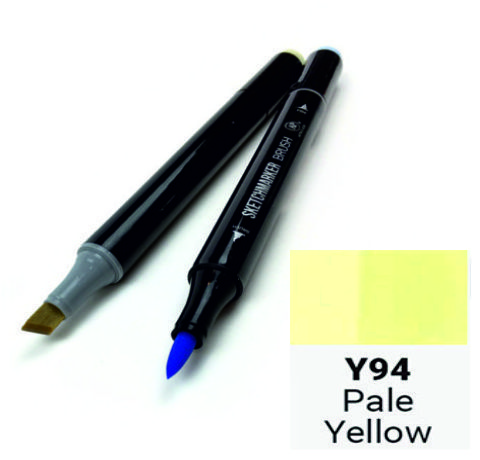 Маркер двусторонний SKETCHMARKER Brush Бледный желтый, SMB-Y94 3