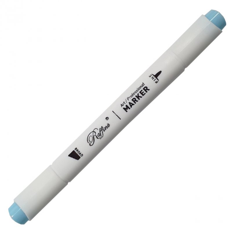Скетч-маркер двосторонній Raffine Pastel blue (B203), 7800-6CB Marco