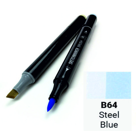 Маркер двосторонній SKETCHMARKER Brush Синя сталь, SMB-B64 3