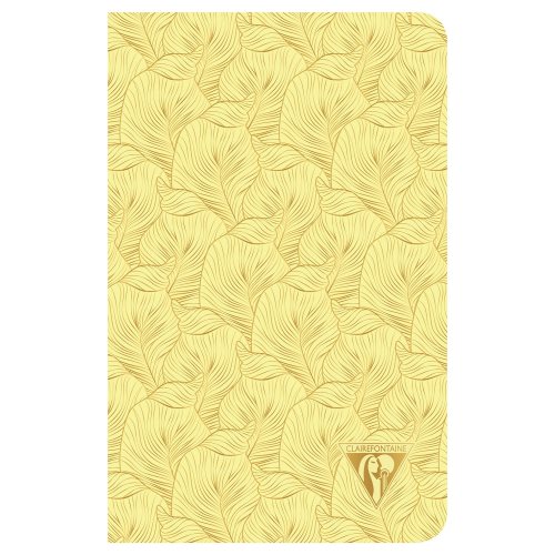 Блокнот 9*14 см 48 арк. Neo Deco NoteBook Spring, лін., на скобі, папір сл.кістка, жовтий, 193596C
