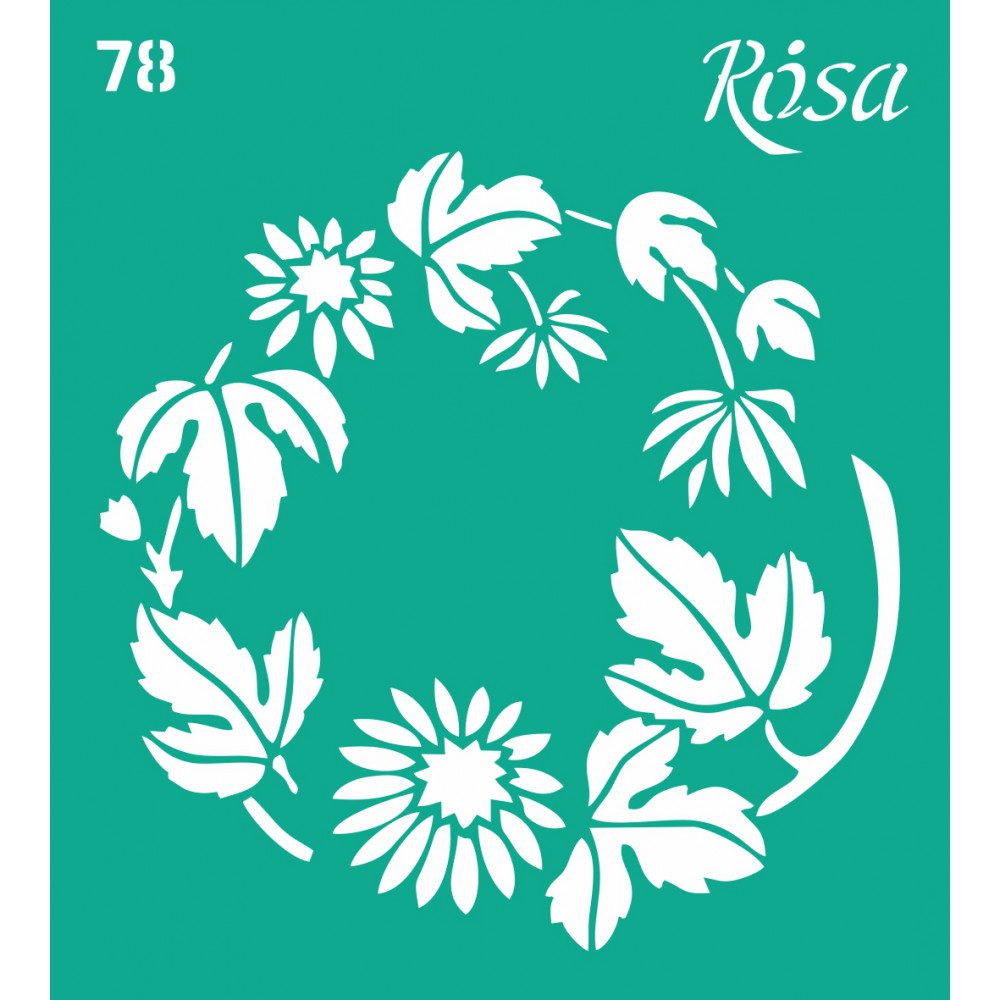 Трафарет самоклеящийся 9*10 см №78 Текстуры, Rosa Talent