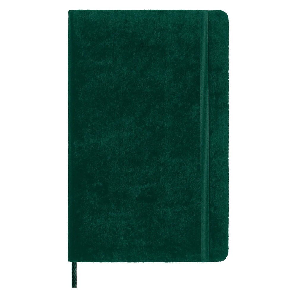 Записник Зелений середній лінійка+бокс, Moleskine Velvet, LCNBVELVQP060A
