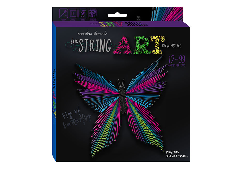 Набір креативної творчості "The "String Art" рос.(12), STRA-01-01,02,03,04,05,06