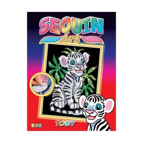 Набор для творчества Sequin Art red Белый тигр Тебе, SA0906