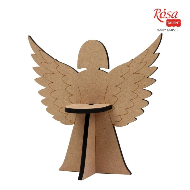 Заготівля підсвічник "Янгол", МДФ, 19*6*18,7 см, Rosa Talent