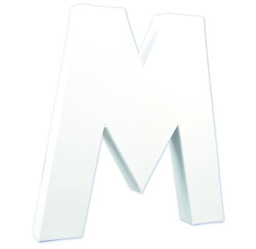 Заготовка из папье-маше Буква "M" 3*19,5*20,5 см, AC712C ТМ "Clairefontaine"