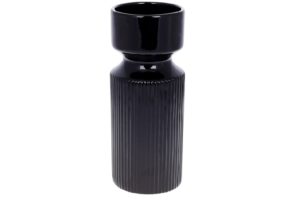 Ваза керамическая 25 см, черный, 733-479