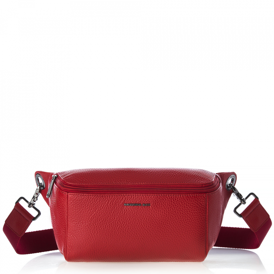 Сумка на пояc жіноча Mellow leather, червоний, P10FZT33 Mandarina Duck