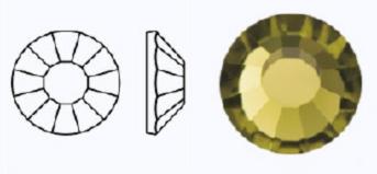 Стрази фольговані 10430/497-11-612/GOLD BERYL- ss6 (1,9-2,1 мм, 40 шт.) M.C.Rose VIVA12
