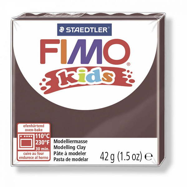 Пластика Fimo kids, коричневая, 42 г 1