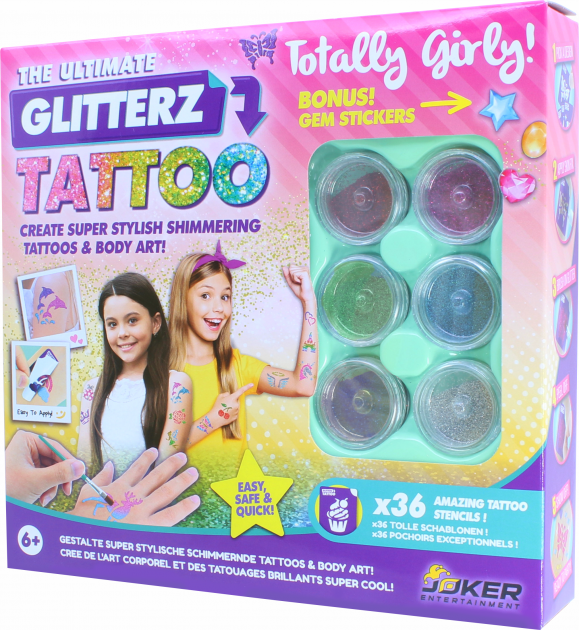 Набор для творчества большой "Сделай тату" GLITTERZ TATTOO, 32102