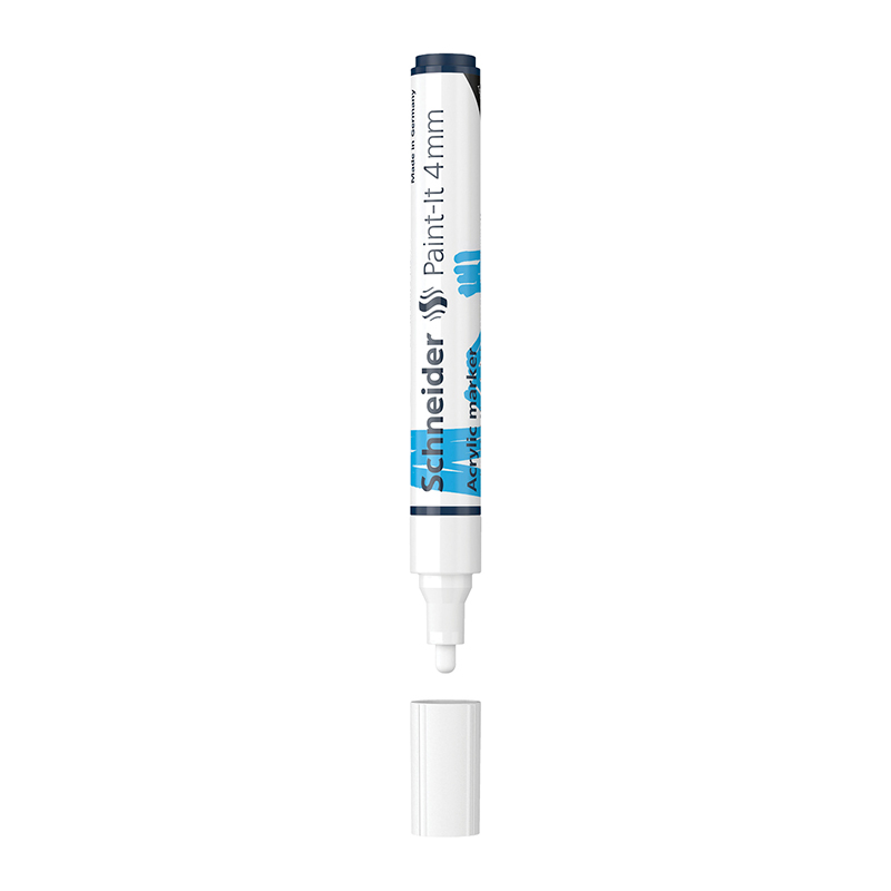 Маркер акриловий Schneider Paint-it 320, 4 мм, білий, S120249