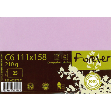 Заготовка д/открыток сложенная зернистая Pollen 110*155 мм/210 г, Lilac Forever/Сиреневой, 662378C