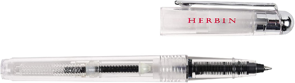 Ручка-ролер чорнильна зі змінною помпою, прозора, 22500T