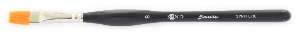 Кисть худож. синтетика "Santi Sensation", плоская, №8, 310741
