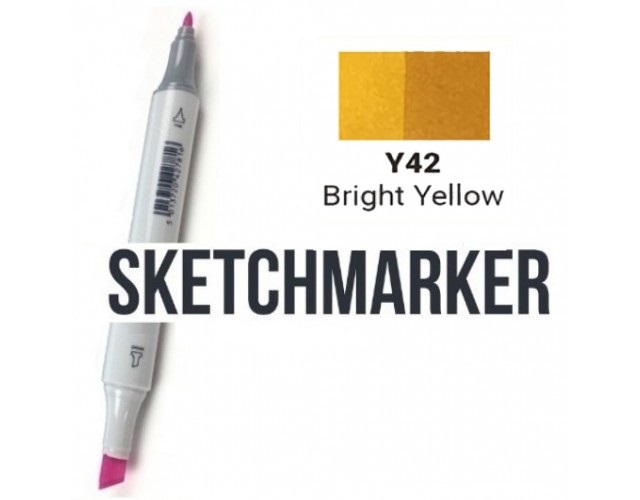 Маркер SKETCHMARKER, 2 пера: долото и тонкое, Sunflower - Подсолнух, SM-Y53