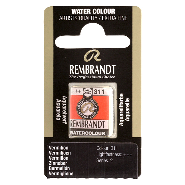 Фарба акварельна Rembrandt 311 Кіновар, кювета, Royal Talens